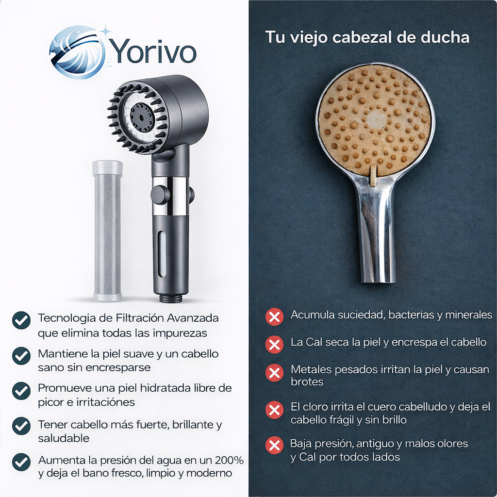 Cabezal de Ducha con Filtro