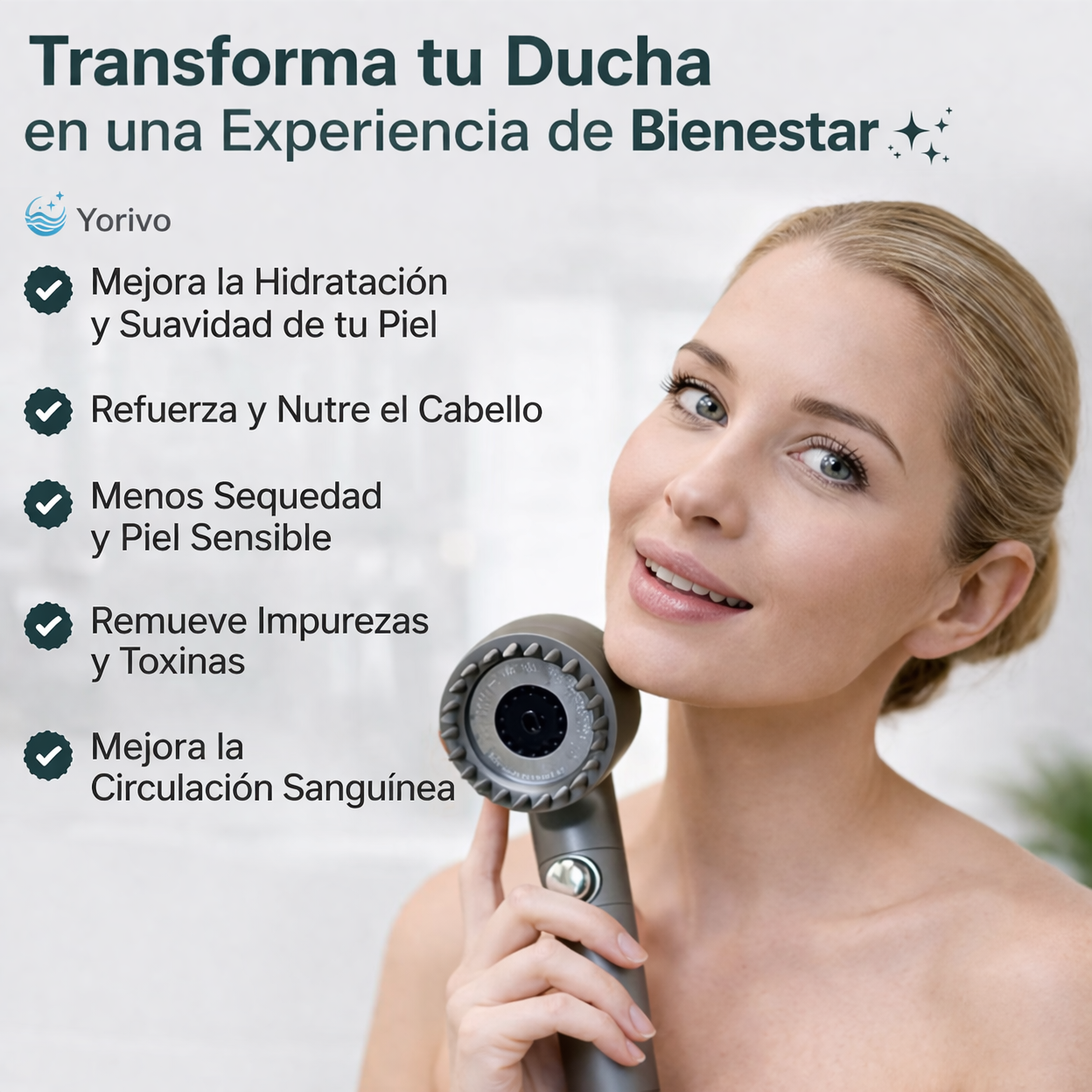 Cabezal de Ducha con Filtro